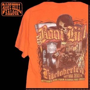 BOOT HILL SALOON T Shirt M BIKETOBERFEST 2006